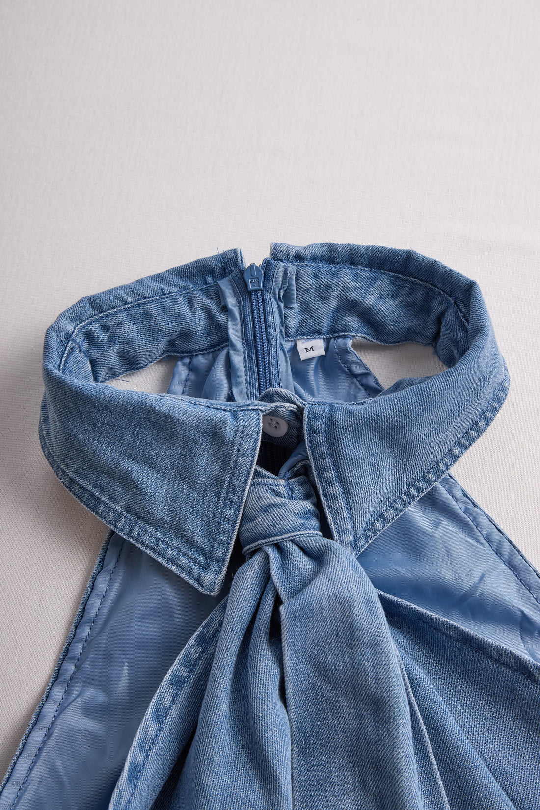 Freya | Women's Sleeveless Halter Blouse with Neck Tie Detail