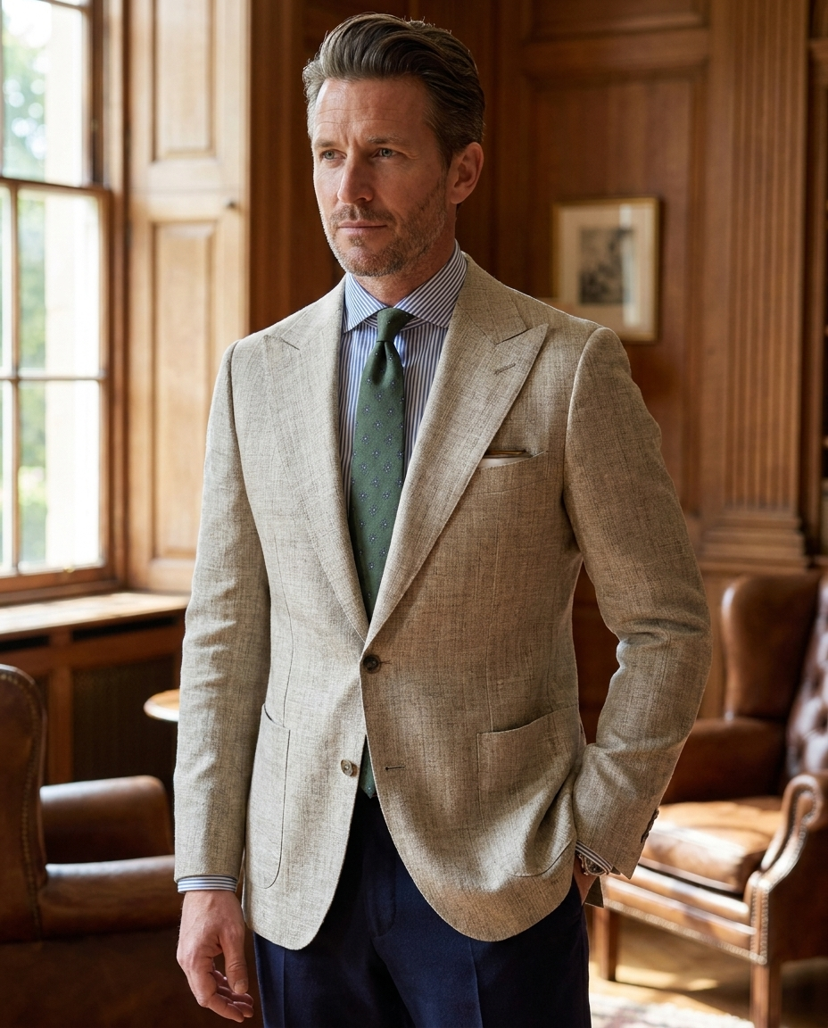 Harold | Men's Spring Textured Tailored Blazer Jacket