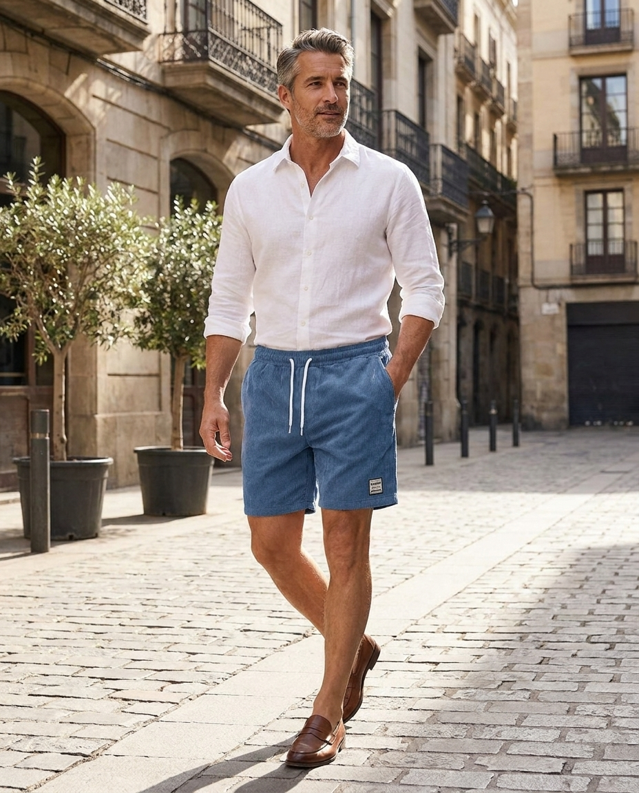 Michael | Men Relaxed Fit Casual Drawstring Shorts