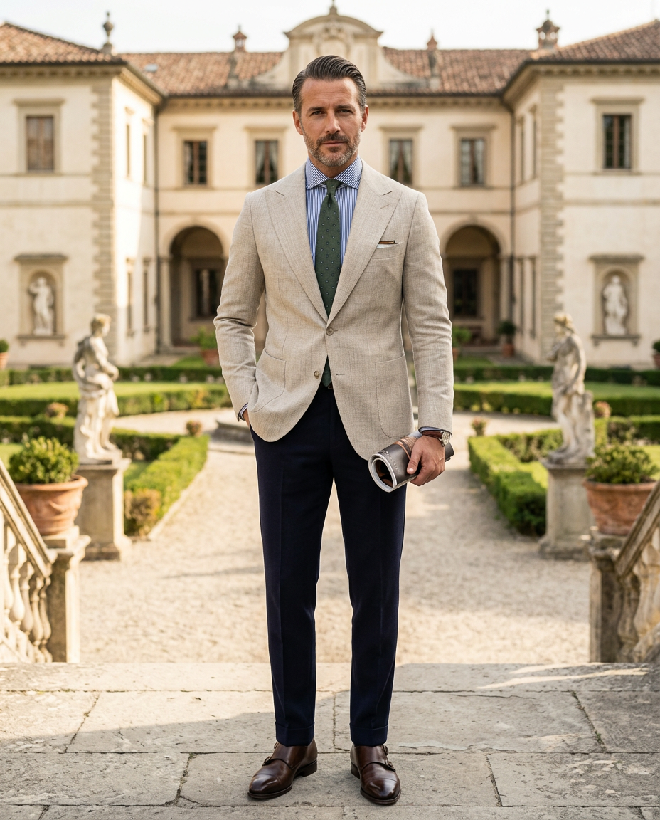Harold | Men's Spring Textured Tailored Blazer Jacket