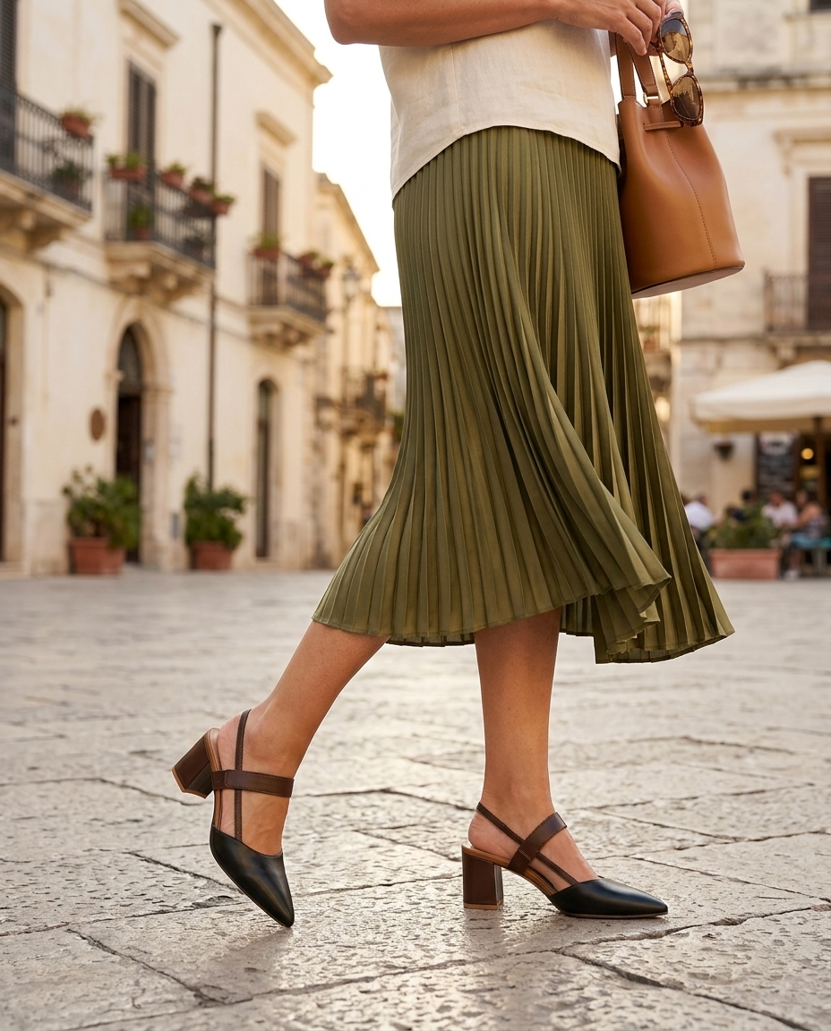 Sandrine | Women's Block Heel Strappy Sandals