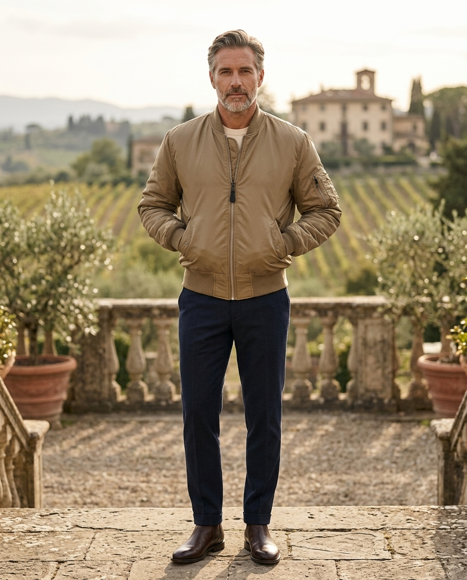 Reginald | Men's Quilted-Lined Bomber Jacket