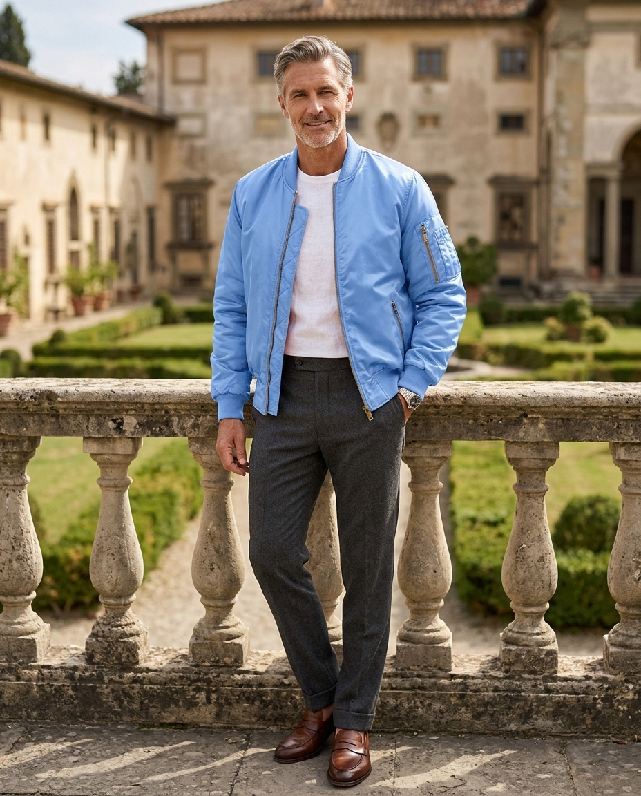 Reginald | Men's Quilted-Lined Bomber Jacket
