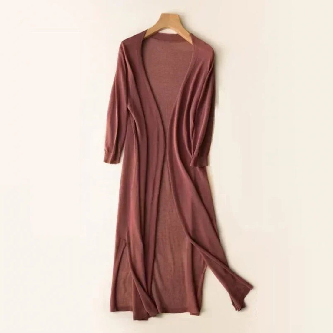 Sophie | Women's Lightweight Long Open-Front Knit Cardigan