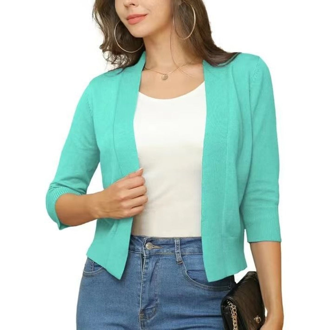 Emily | Women's Open-Front Cropped Cardigan