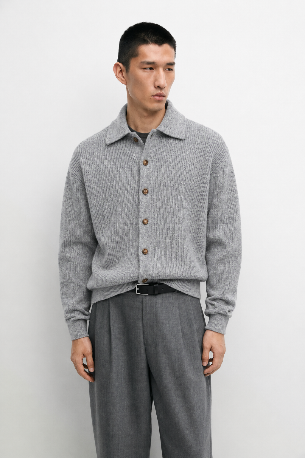 Ophelia | Women's Ribbed Open-Front Knit Cardigan