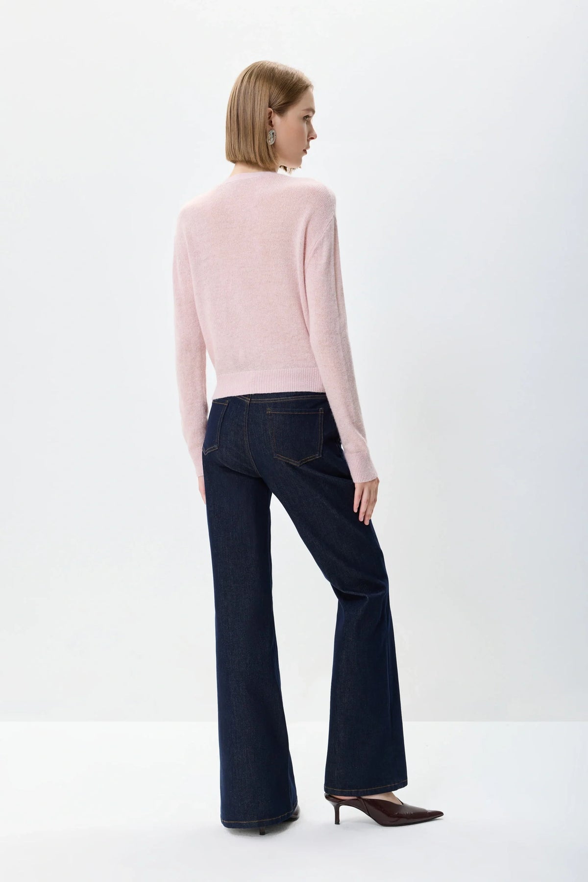 Pearl | Women's Relaxed Layered V-Neck Knit Top
