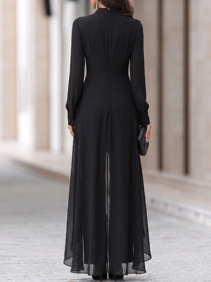 Amara | Women's Chiffon Overlay Tunic and Wide-Leg Trouser Set