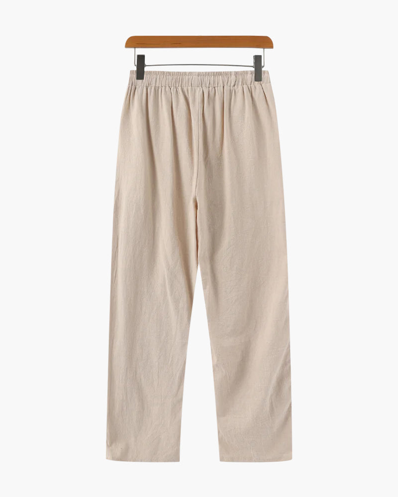 Laurence | Relaxed Wide-Leg Linen Trousers