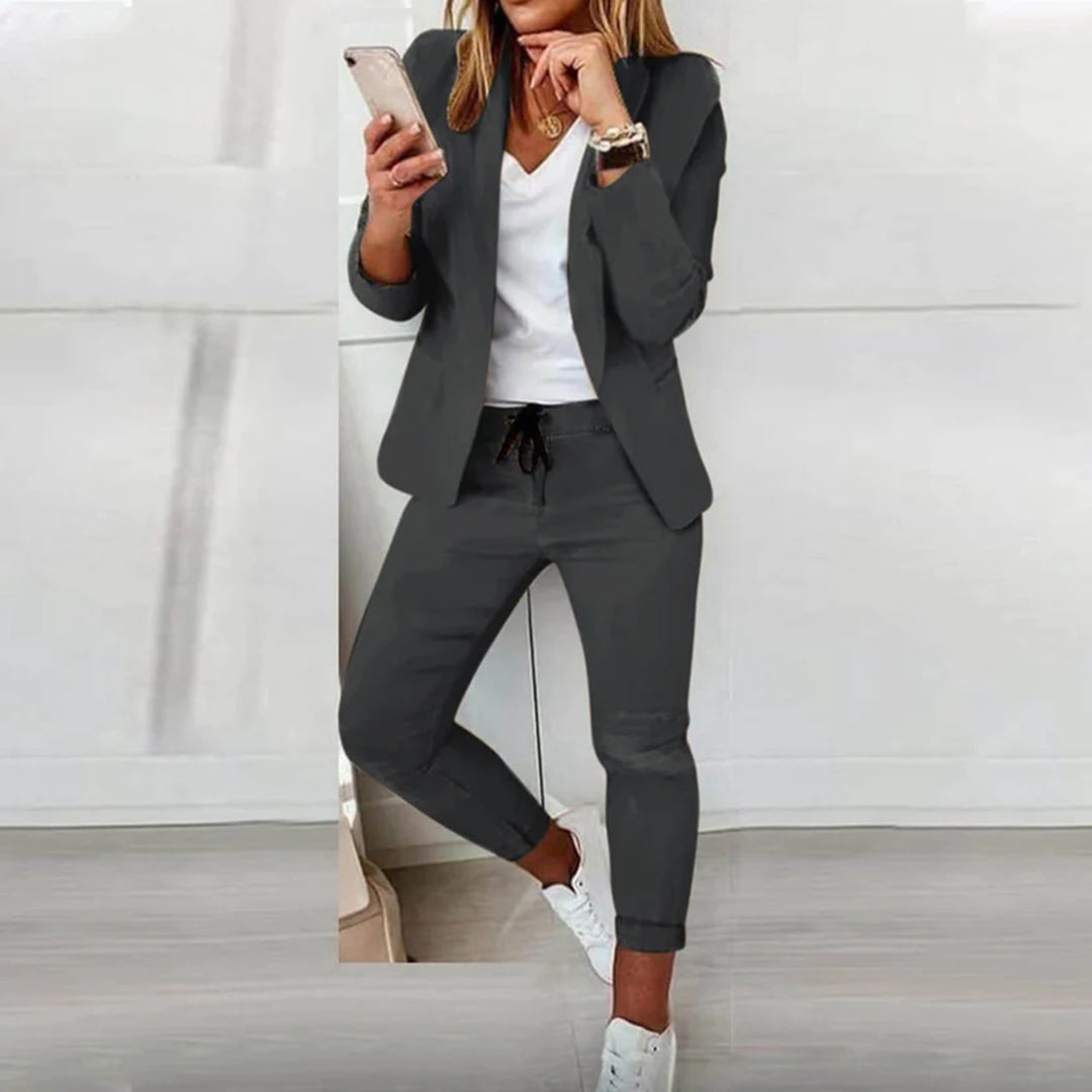 Juliet | Women's Blazer and Tapered Jogger Co-Ord Set