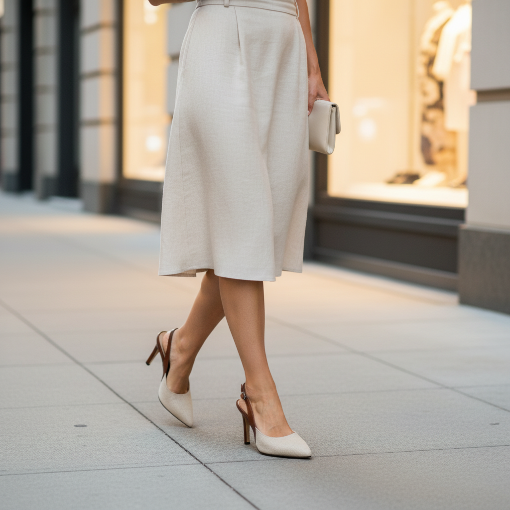 Amelie | Women's Contrast Color Slingback Pumps