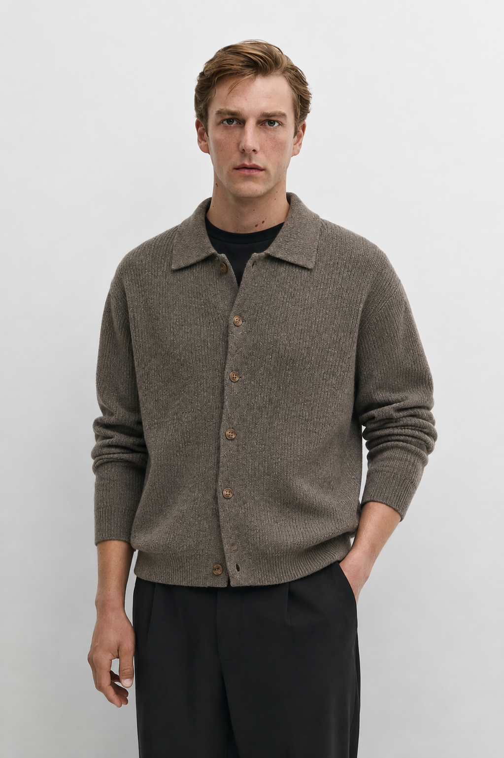 Ophelia | Women's Ribbed Open-Front Knit Cardigan