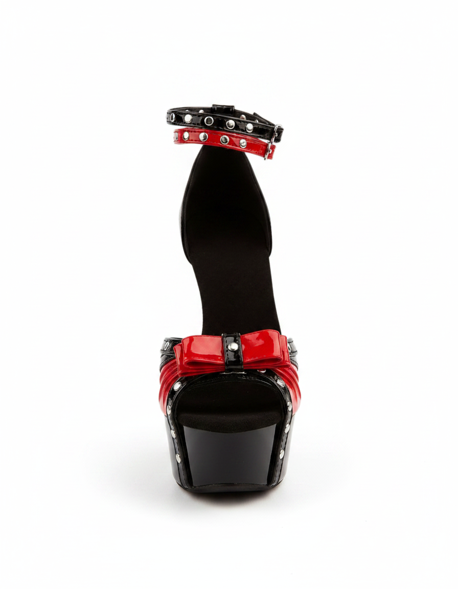 Cadell | Women's Rivet Platform Heeled Sandals