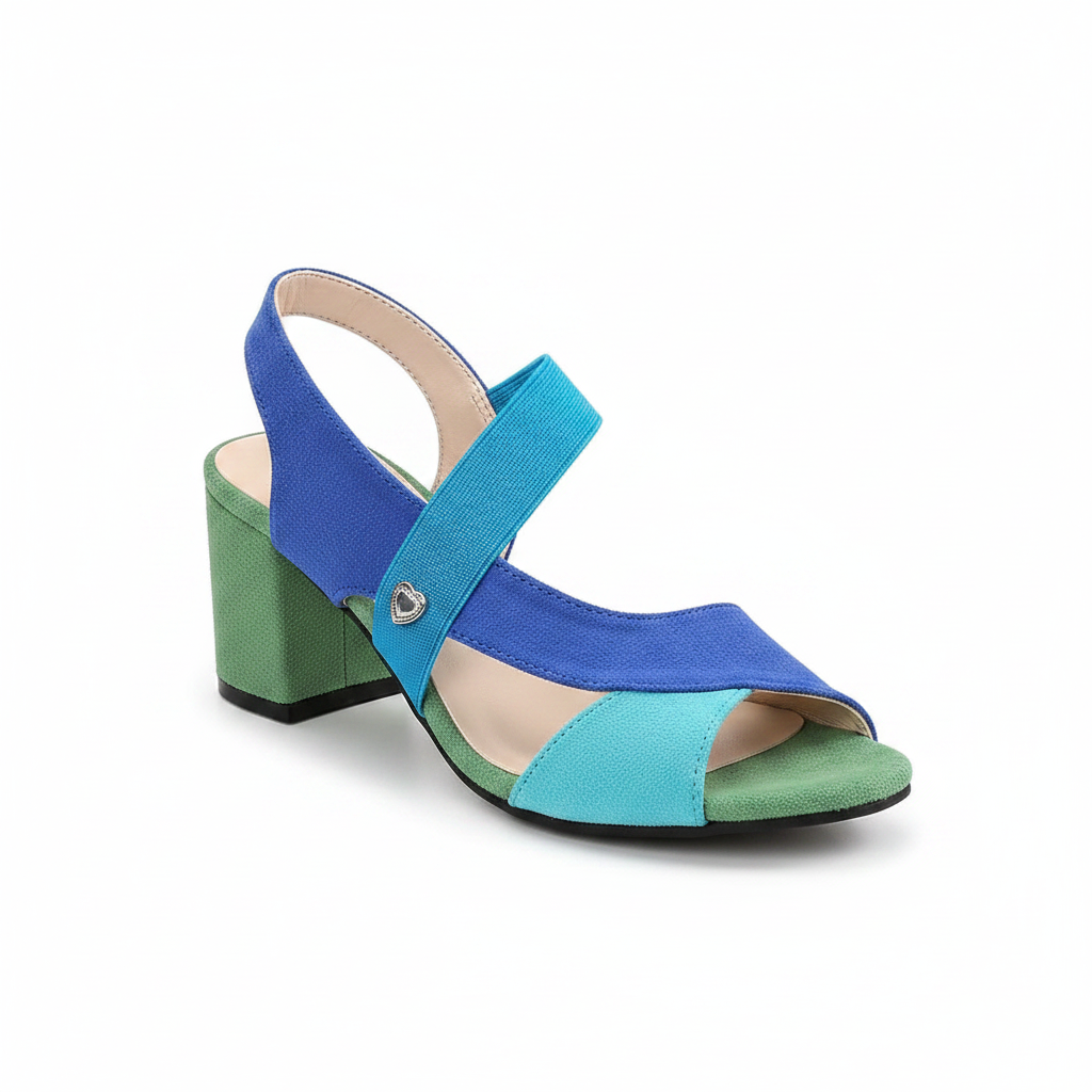 Elara | Women's Cross Strap Block Heel Pumps
