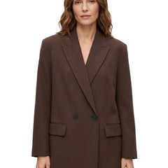 Cornelia-Dorothea Women's Double-Breasted Blazer in brown