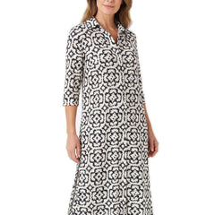 Esther-Patricia women's printed two-piece blouse and trouser set