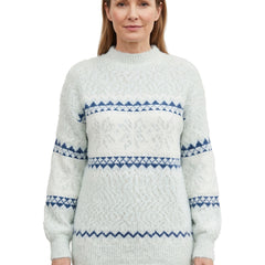 Women's Cozy Fair Isle Snowflake Sweater
