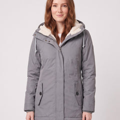 Bianca-Louisa Women's Hooded Windproof Rain Jacket worn by model