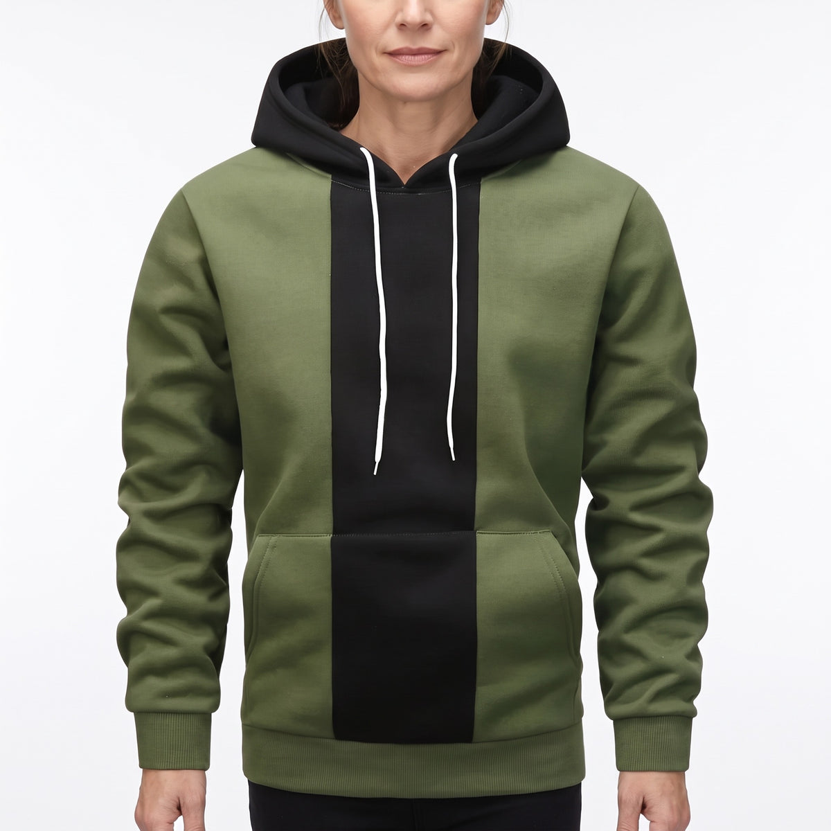 Tamara-Cornelia Women's Contrast-Panel Pullover Hoodie hero