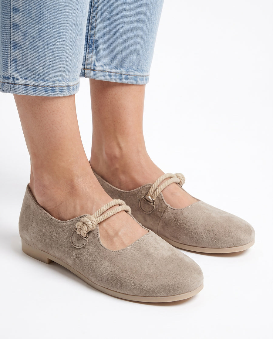 Phyllis-Esther Women's Bow-Detail Slip-On Loafers worn on feet