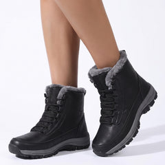Estelle-Nella Women's Plush-Lined Lace-Up Ankle Boots