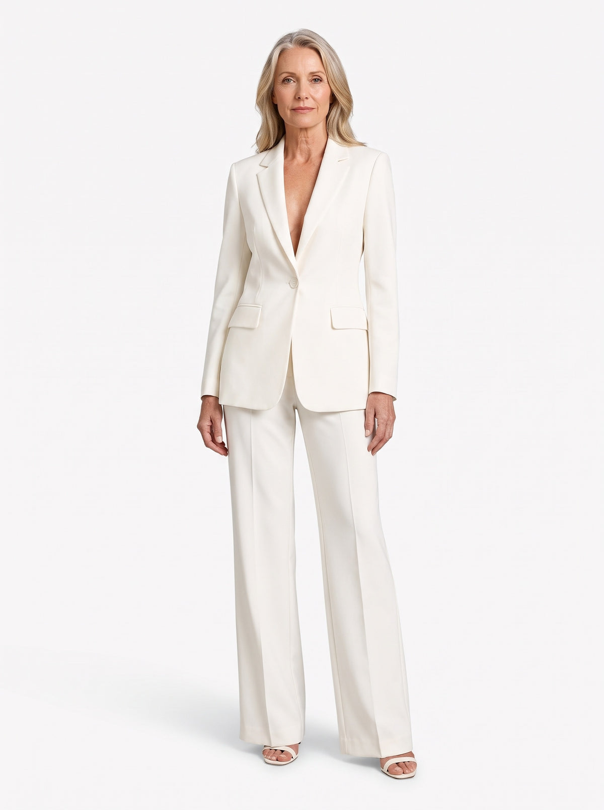 Odette-Paloma | Women's Tailored Blazer & Wide-Leg Trouser Set