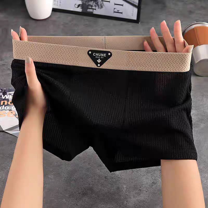 Meredith-Harriet | Men's Waffle-Knit Cotton Boxer Briefs