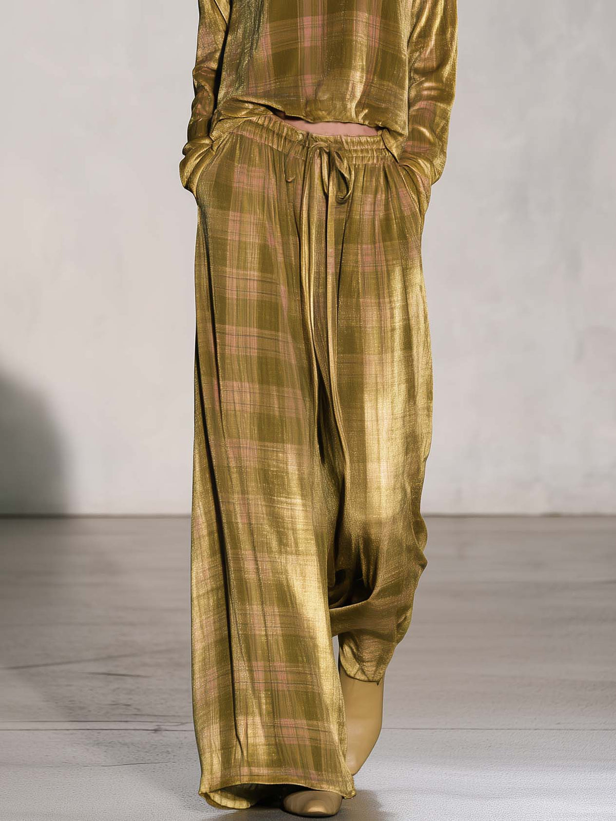 Ruth | Women's Boho Velvet Off-Shoulder Top & Palazzo Pants Set
