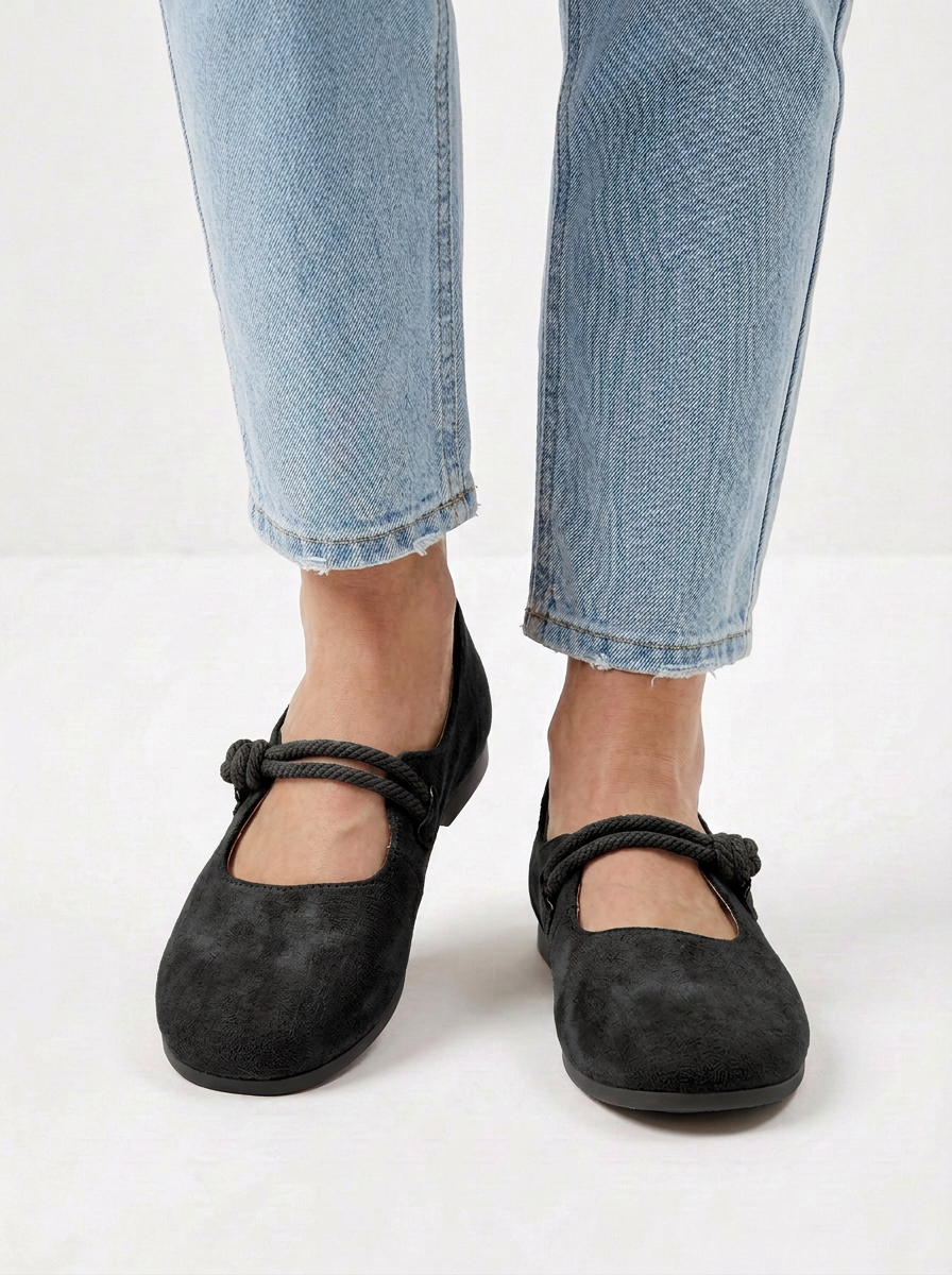 Phyllis-Esther | Women's Bow-Detail Slip-On Loafers
