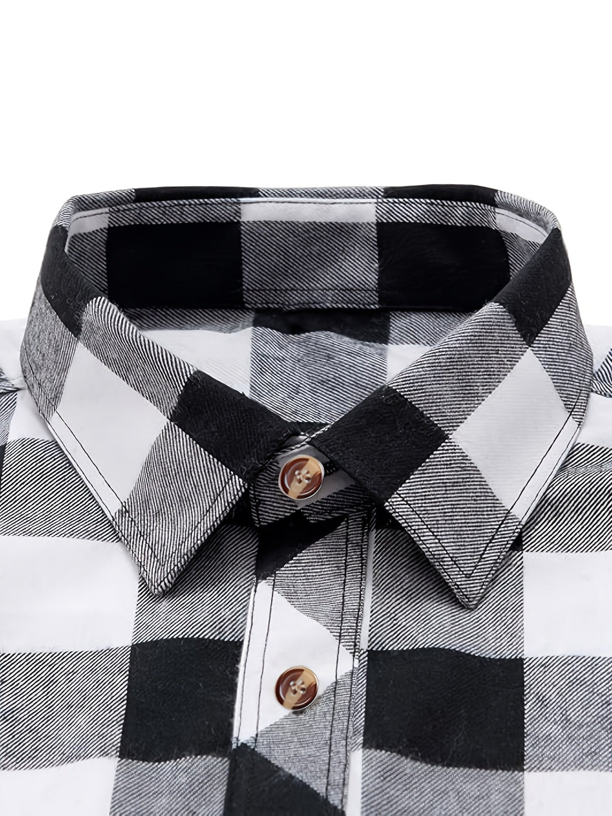 Stella-Aurelia | Women's Buffalo Check Relaxed-Fit Button-Up Shirt