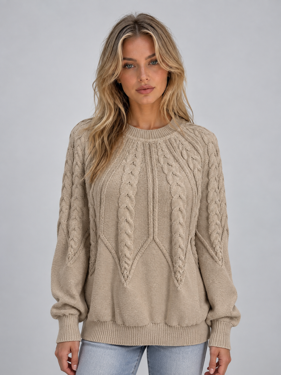 Veronica-Mabel | Women's Cable Knit Cosy Jumper