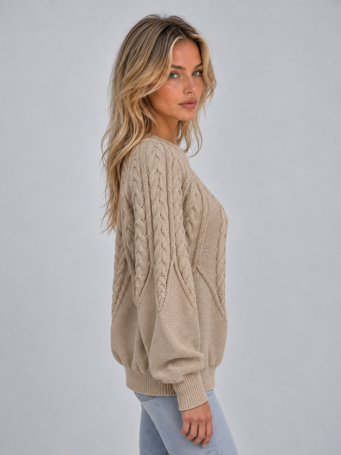 Veronica-Mabel | Women's Cable Knit Cosy Jumper