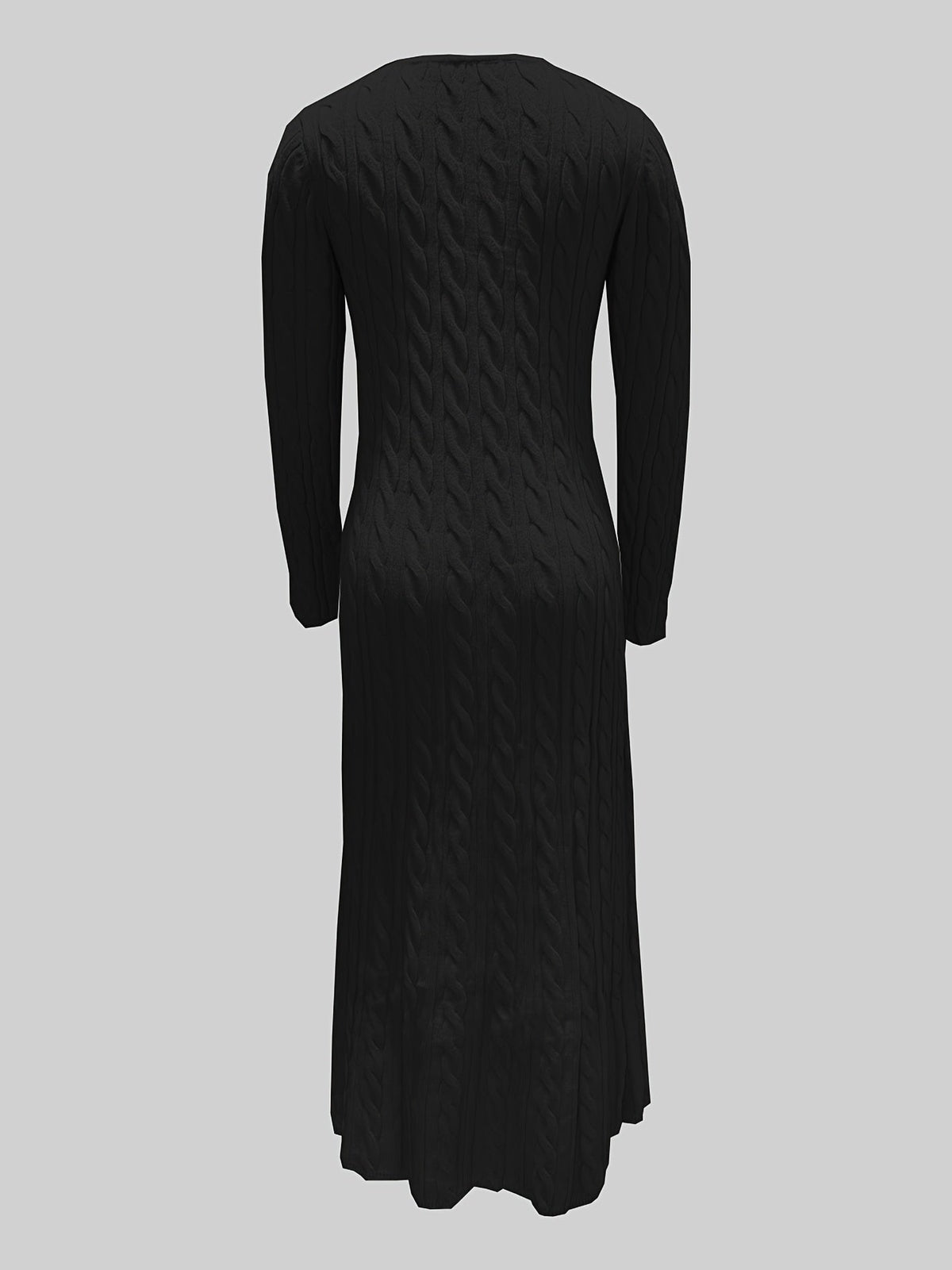 Bridget-Opal | Women's Cable-Knit Sweater Maxi Dress
