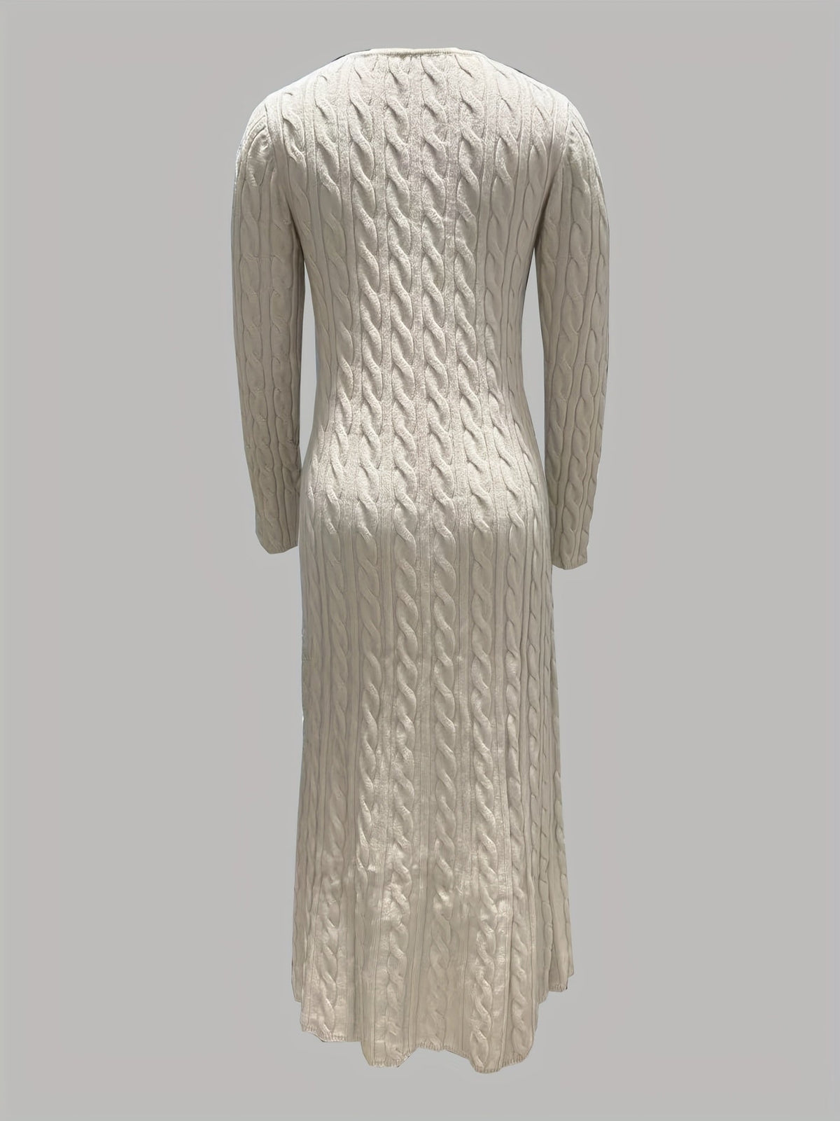 Bridget-Opal | Women's Cable-Knit Sweater Maxi Dress