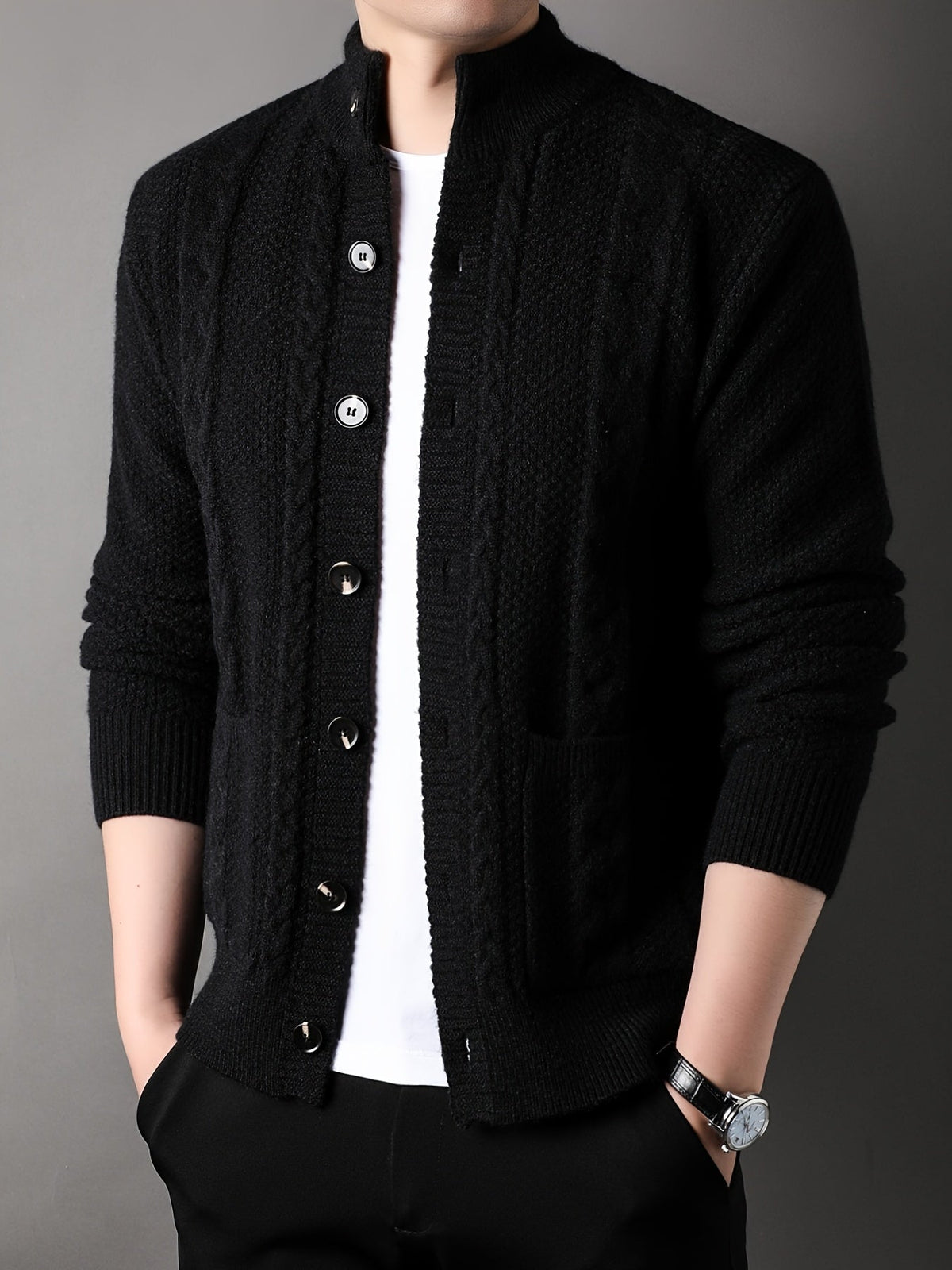 Frida | Women's Chunky Knit Button-Front Cardigan
