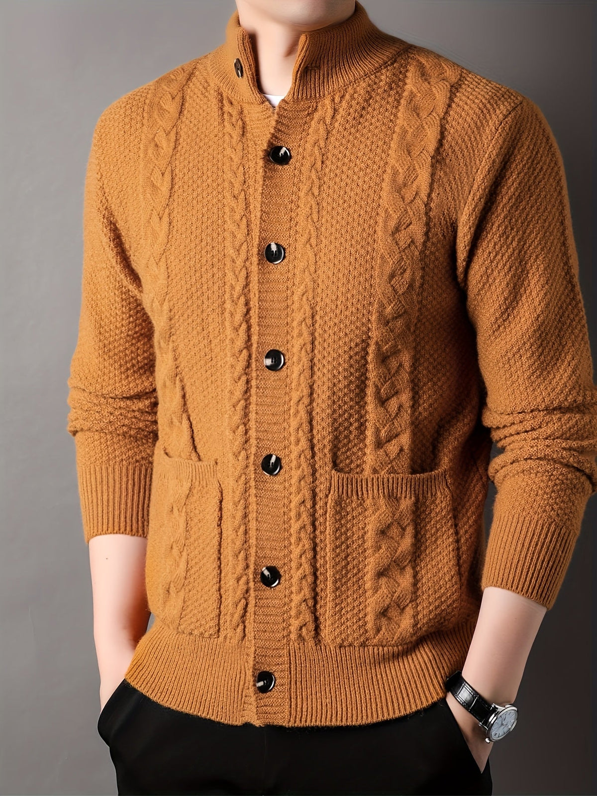Frida | Women's Chunky Knit Button-Front Cardigan
