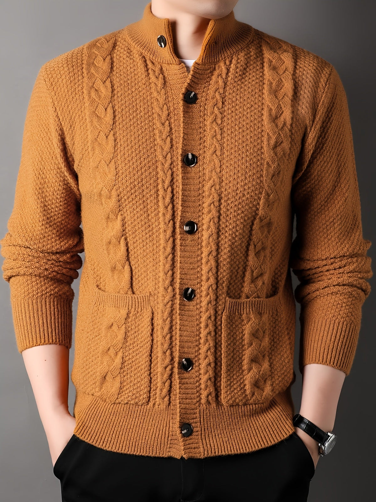Frida | Women's Chunky Knit Button-Front Cardigan