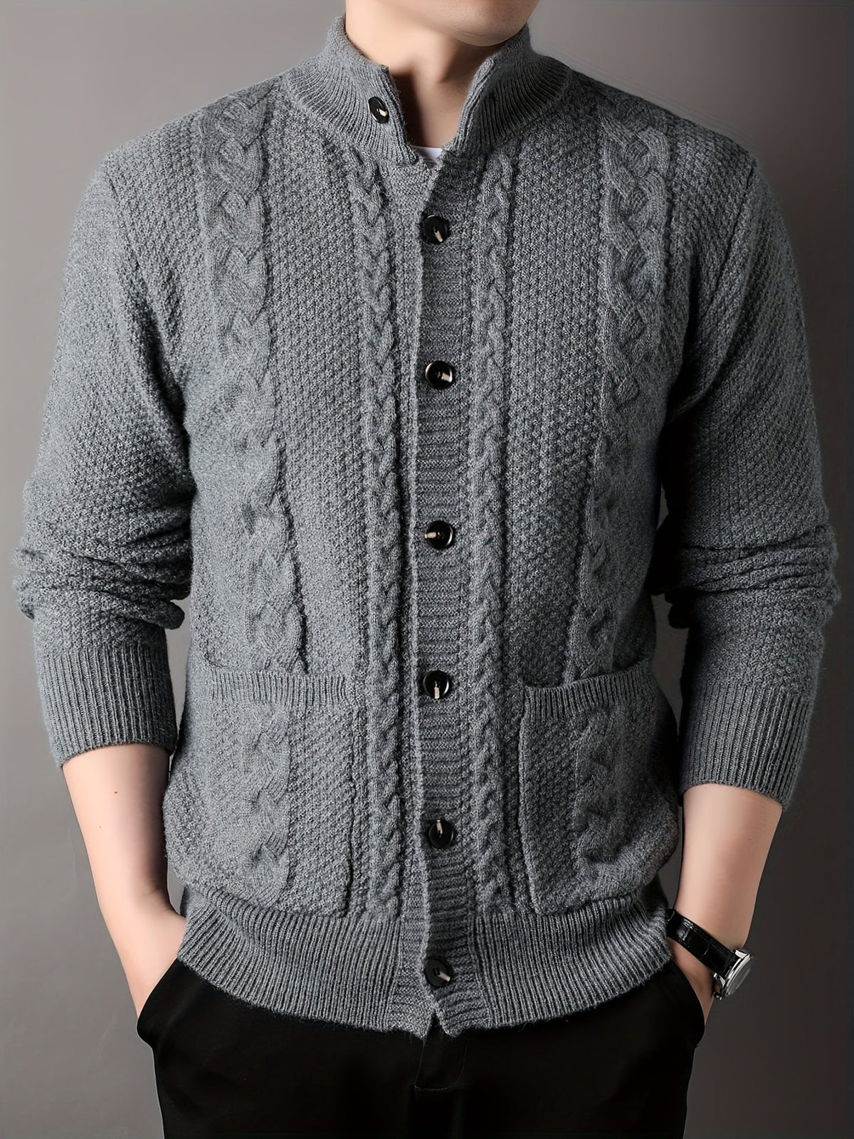 Frida | Women's Chunky Knit Button-Front Cardigan