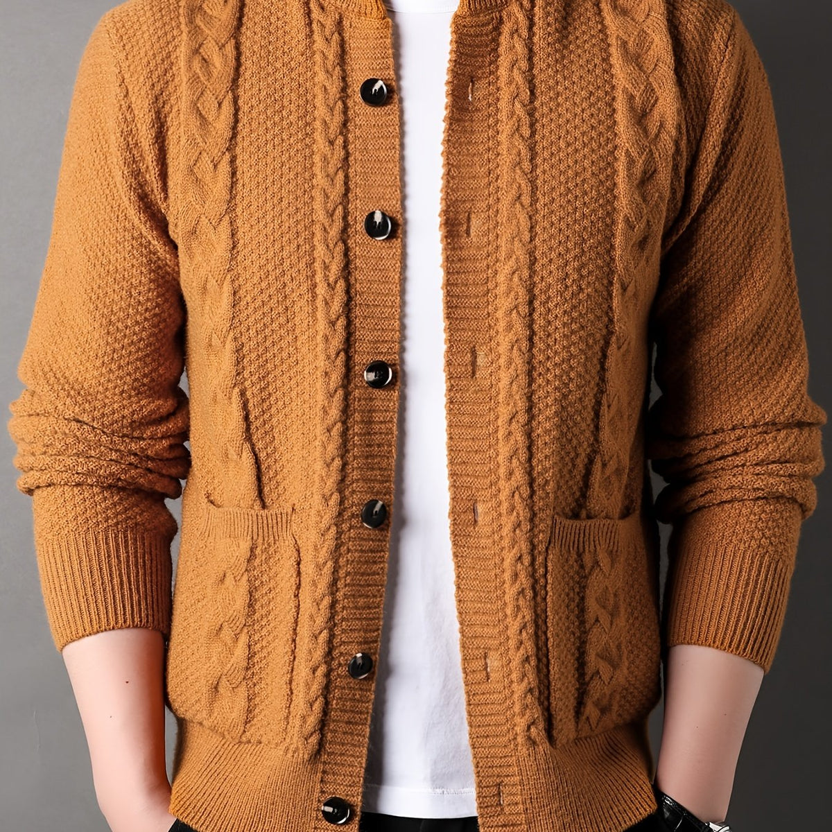 Frida | Women's Chunky Knit Button-Front Cardigan