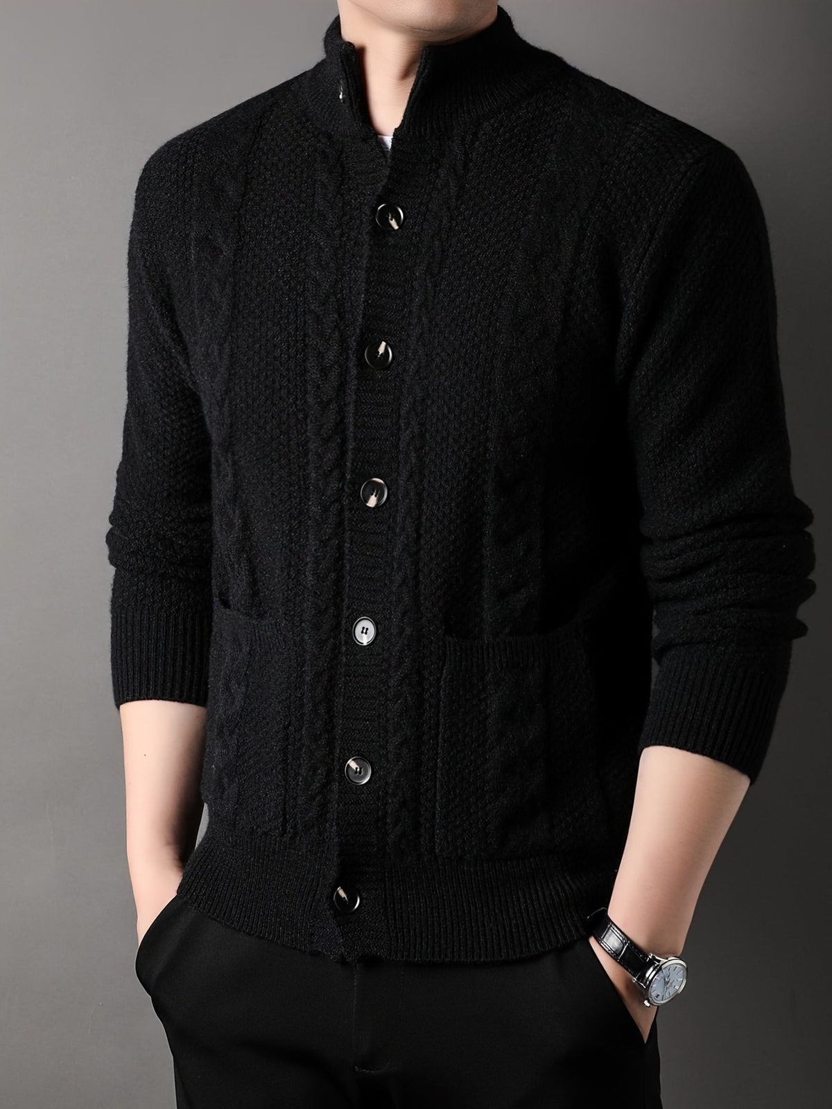 Frida | Women's Chunky Knit Button-Front Cardigan