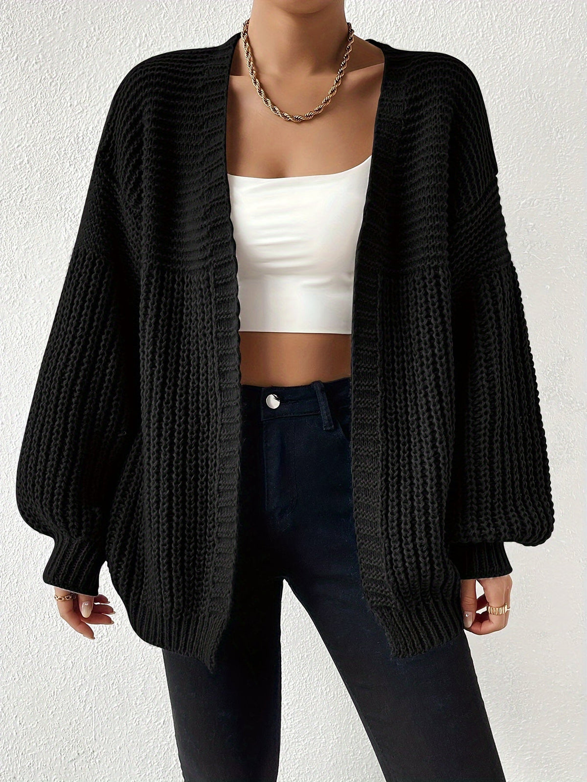 Matilda | Women's Chunky Open-Front Cardigan