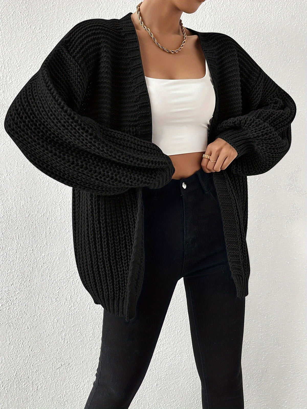 Matilda | Women's Chunky Open-Front Cardigan