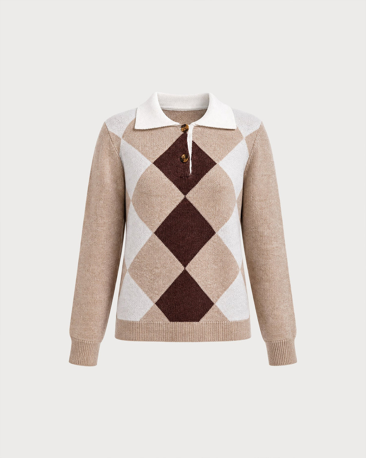 Priscilla | Women's Colorblock Button Knit Sweater Dress