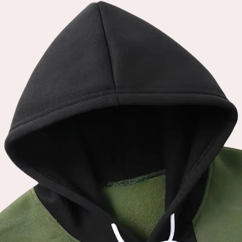 Tamara-Cornelia | Women's Contrast-Panel Pullover Hoodie