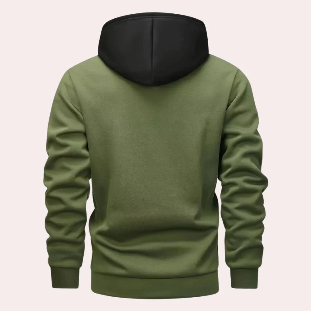 Tamara-Cornelia | Women's Contrast-Panel Pullover Hoodie