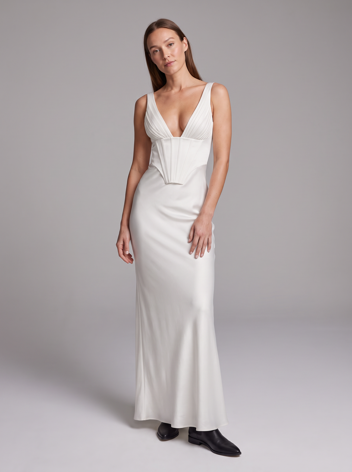 Stella-Astrid | Women's Corset-Bodice Maxi Dress