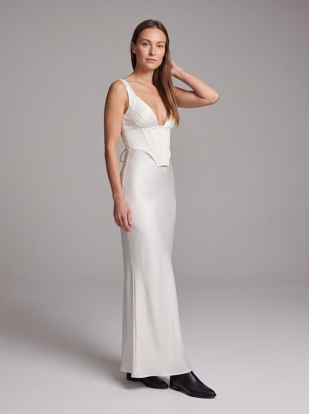Stella-Astrid | Women's Corset-Bodice Maxi Dress