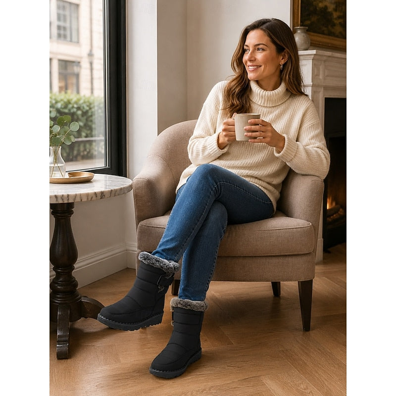 Hazel-Juliet | Women's Cosy Quilted Winter Boots