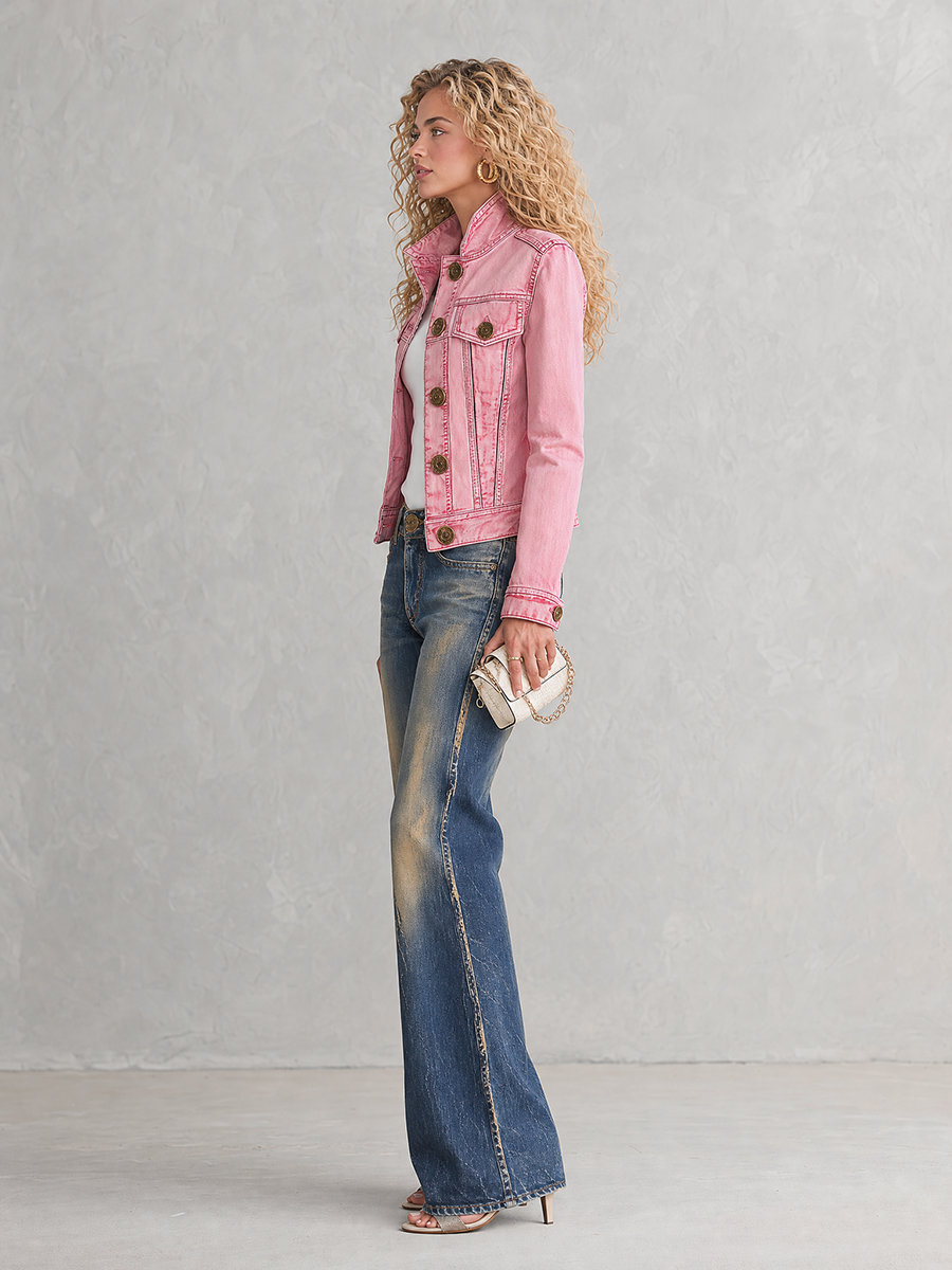 Virginia | Women's Cropped Denim Jacket