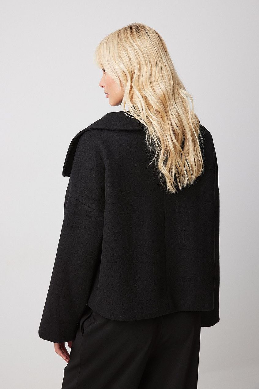 Harriet-Irene | Women's Cropped Double-Breasted Trench Coat